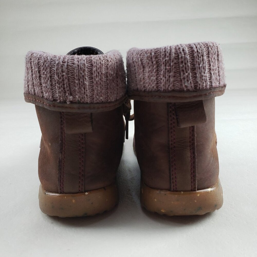 Chaco Barbary Waterproof Ankle Boot Womens 6.5 Brown Leather Lined Lace Up - Picture 9 of 13